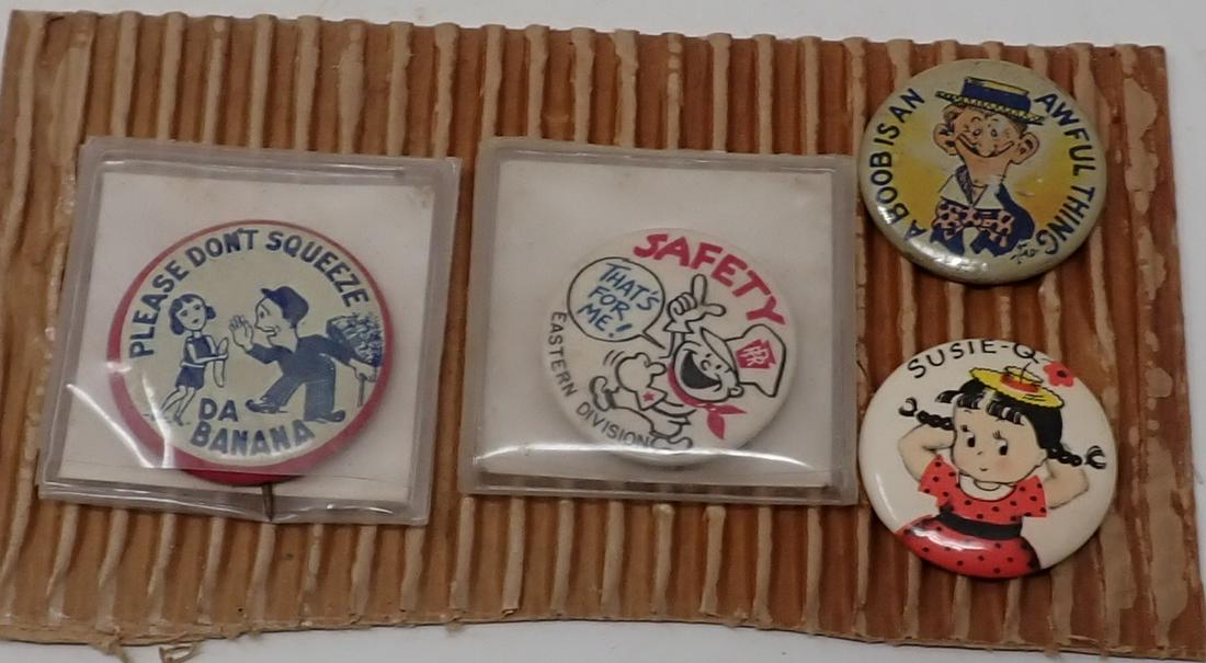 Pennsylvania Railroad Suzie Q & Misc Buttons (1 of 4)