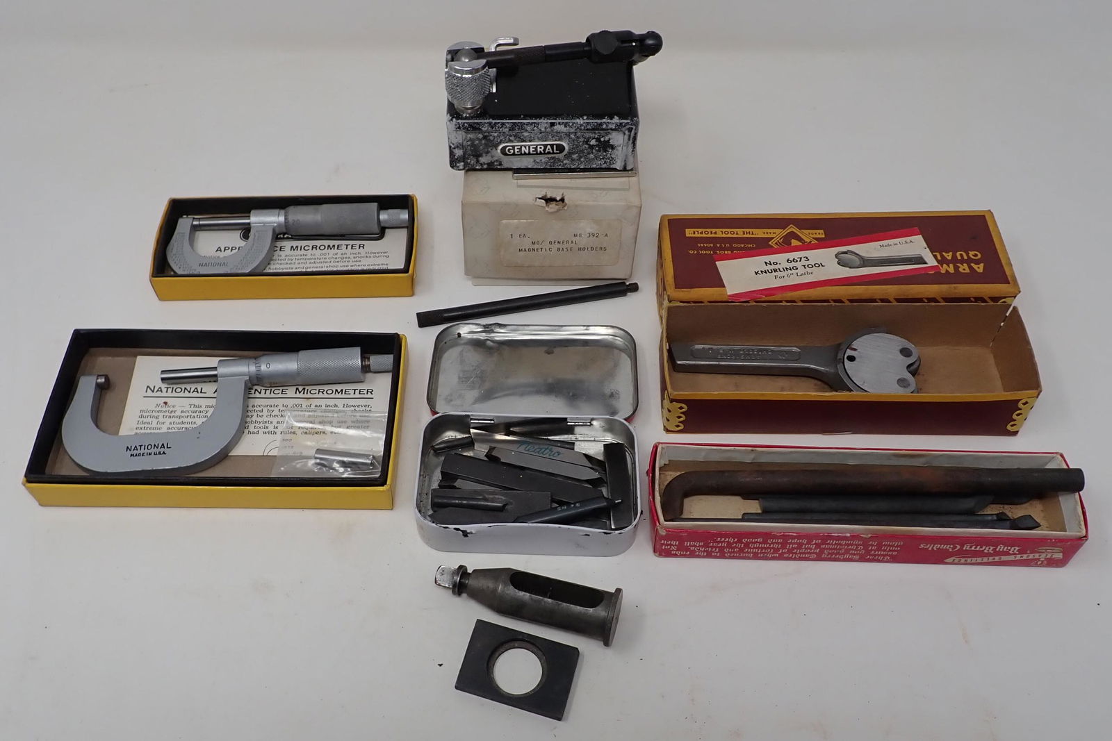 Magnetic Base Holder Micrometers Knurling Tool (1 of 7)