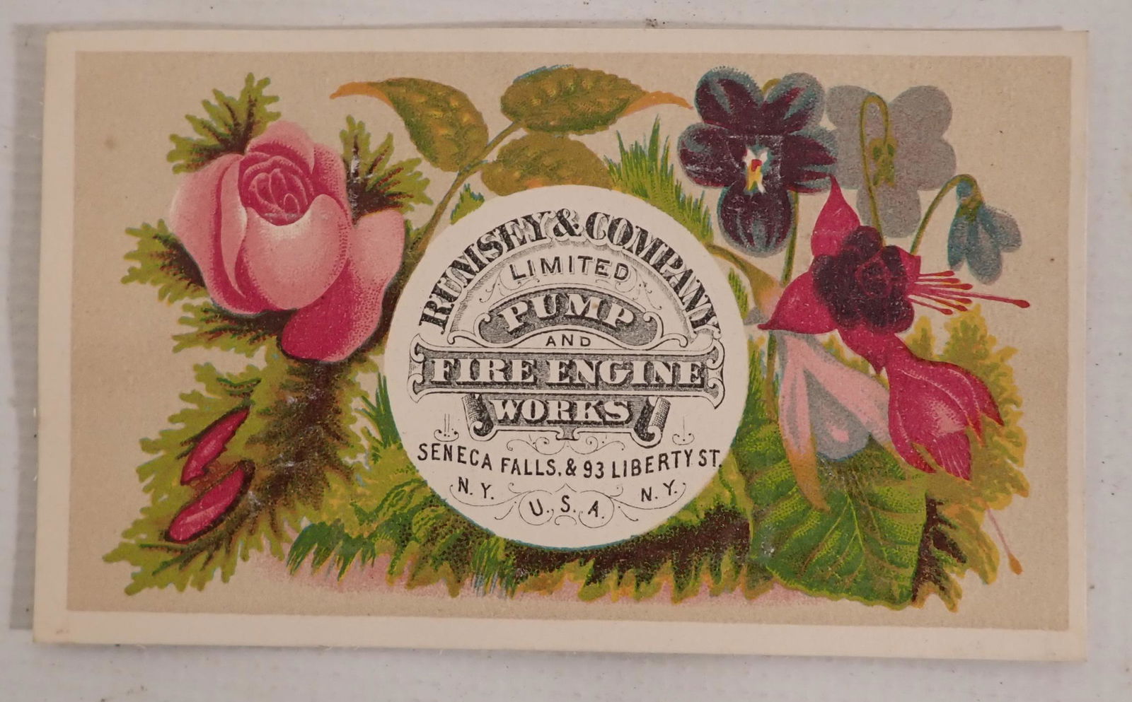 Pump & Fire Engine Works Trade Card (1 of 1)