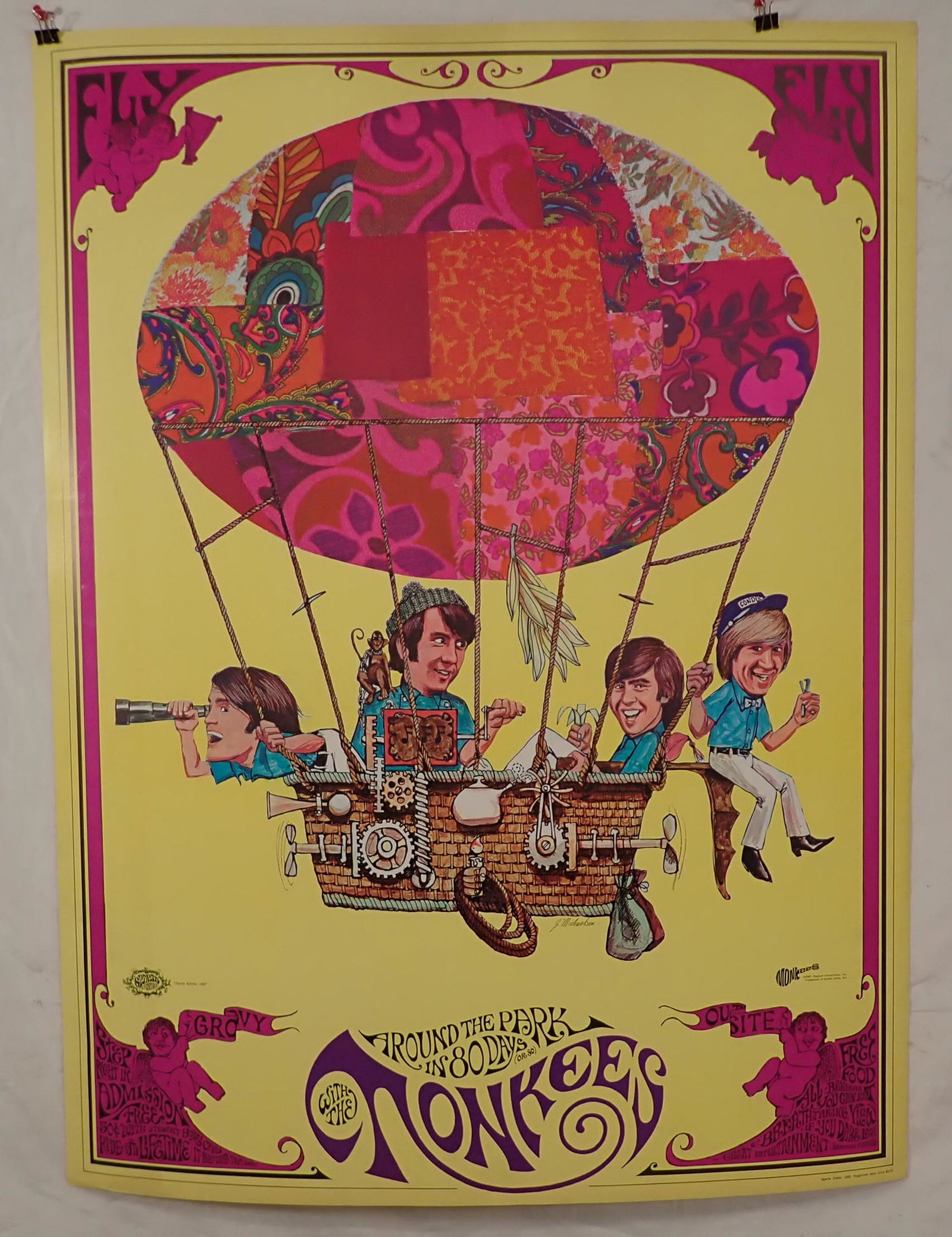 1967 J Michaelson Monkees Poster Sparta Graphics (1 of 9)