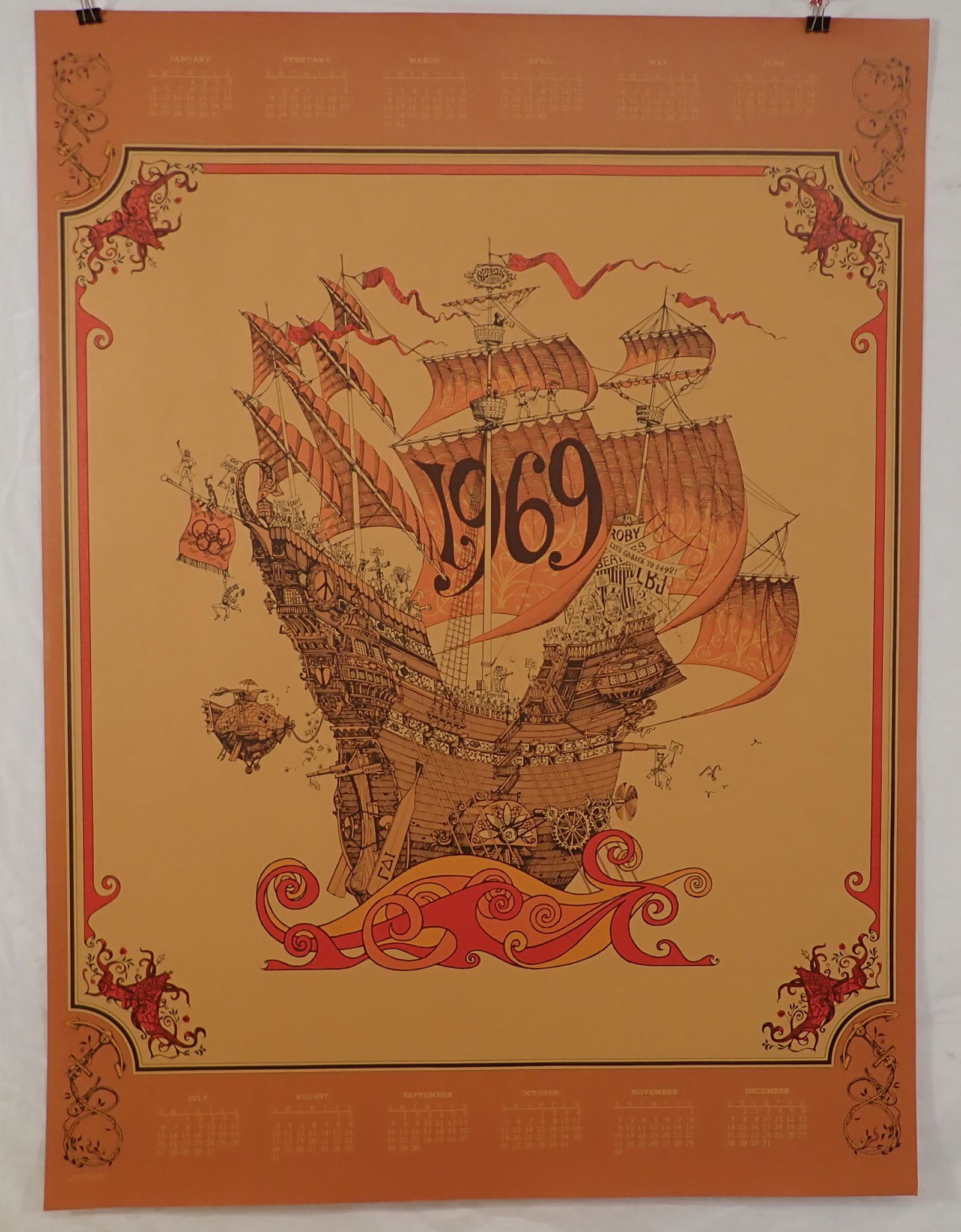 1969 David Schiller Sparta Graphics Rock Poster (1 of 7)