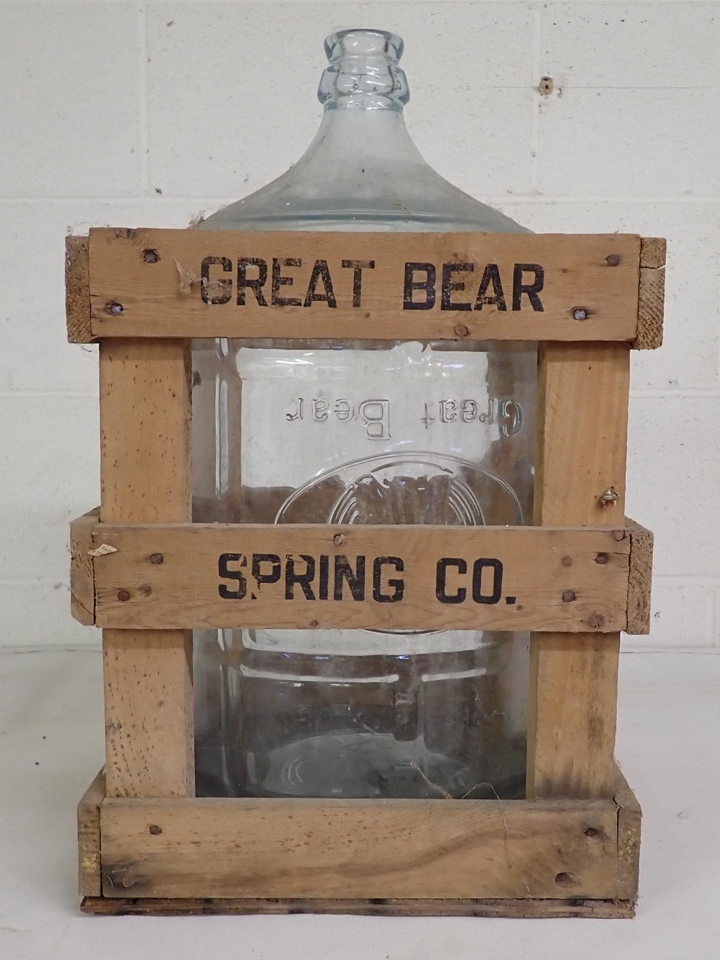 Great Bear Spring Water Bottle & Crate (1 of 1)