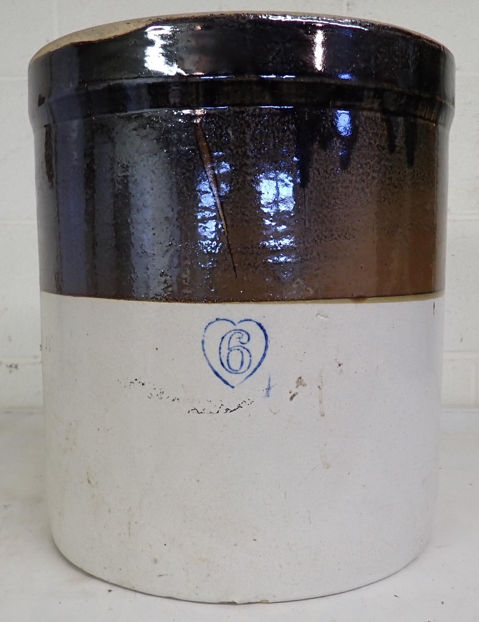 6 Gallon Stoneware Crock (1 of 2)