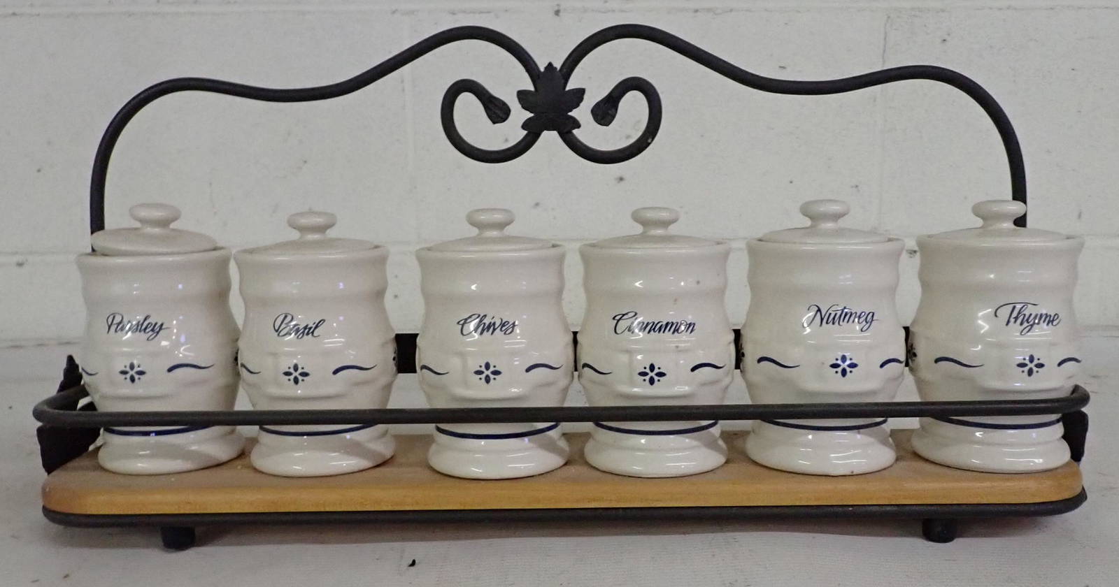 Longaberger Spice Jars and Rack (0183) on Mar 19, 2023 M.J. Stasak