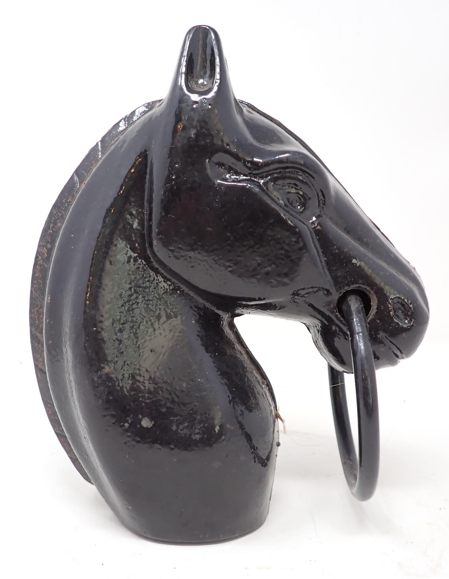 Cast Iron Horse Hitch Post Cover (1 of 2)