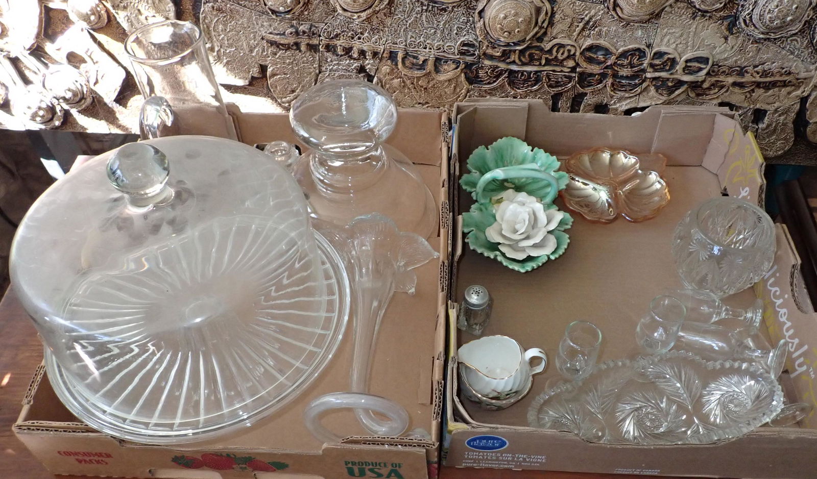 Covered Cake Stand & Misc Glassware (1 of 6)