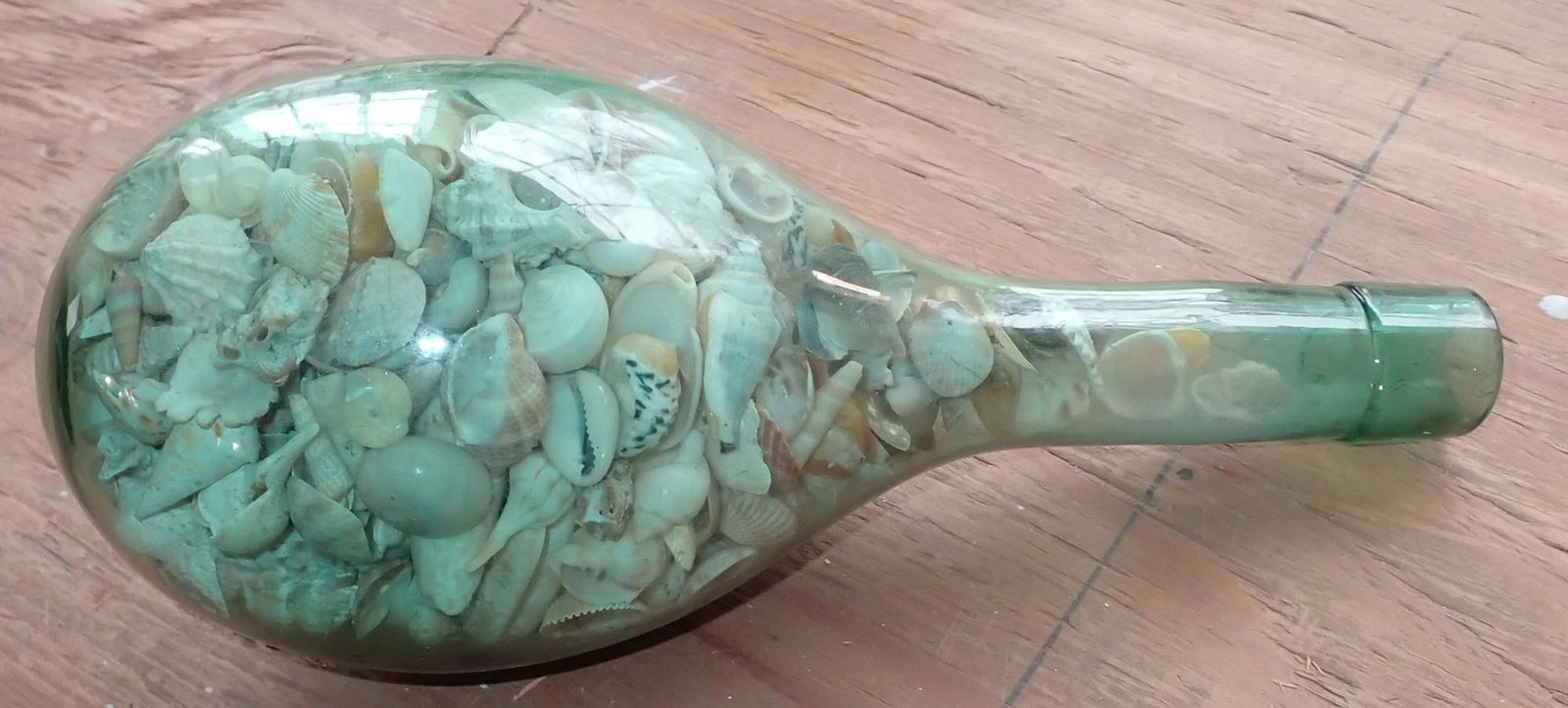 Glass Bottle w/ Sea Shells (1 of 4)