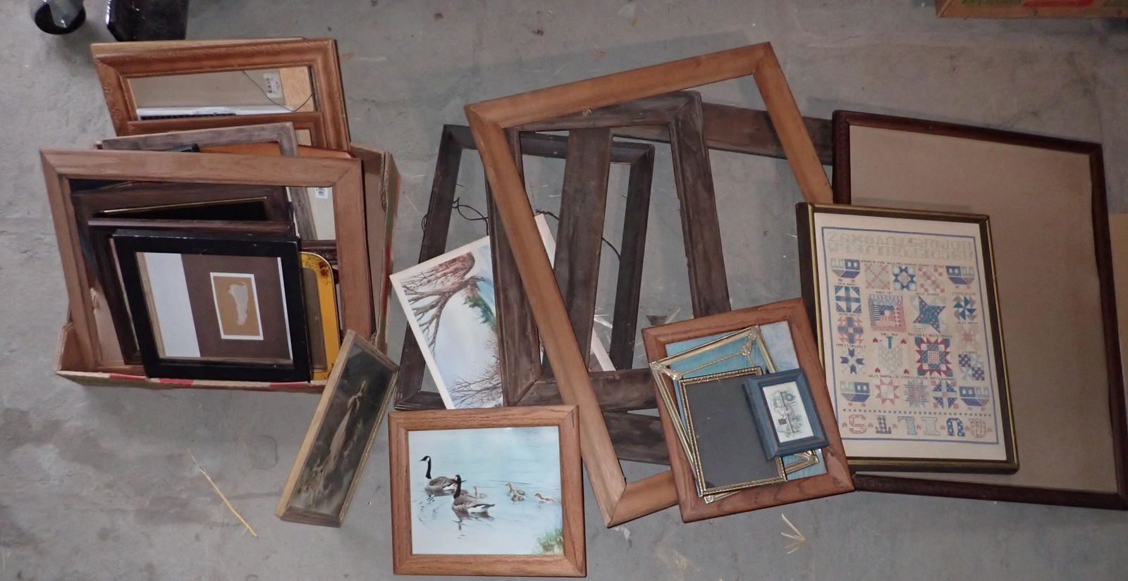 Picture Frames: Largest is approx 22 1/4" x 28". Must take all. NO SHIPPING