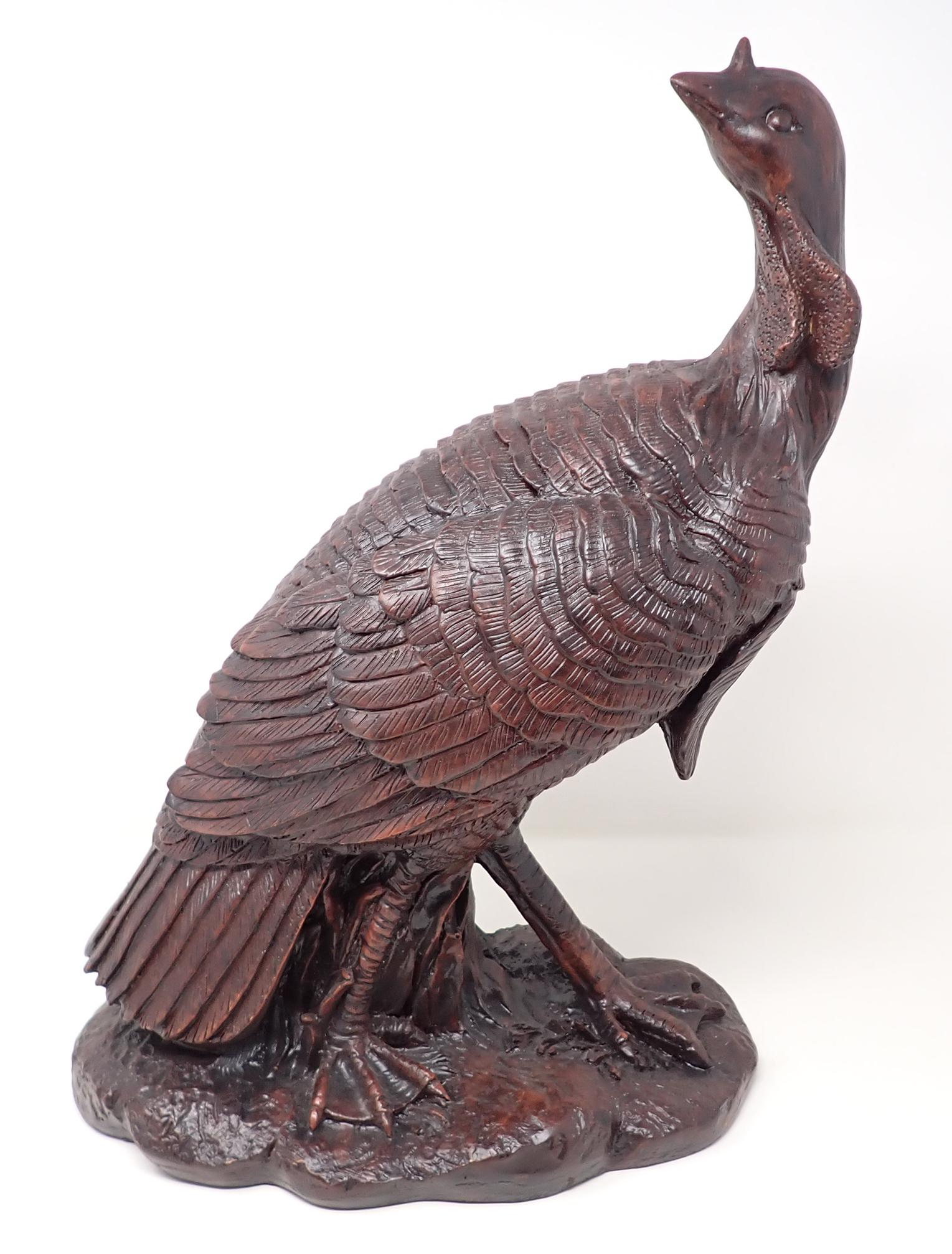 Resin Turkey: Light resin turkey is approx 17" tall