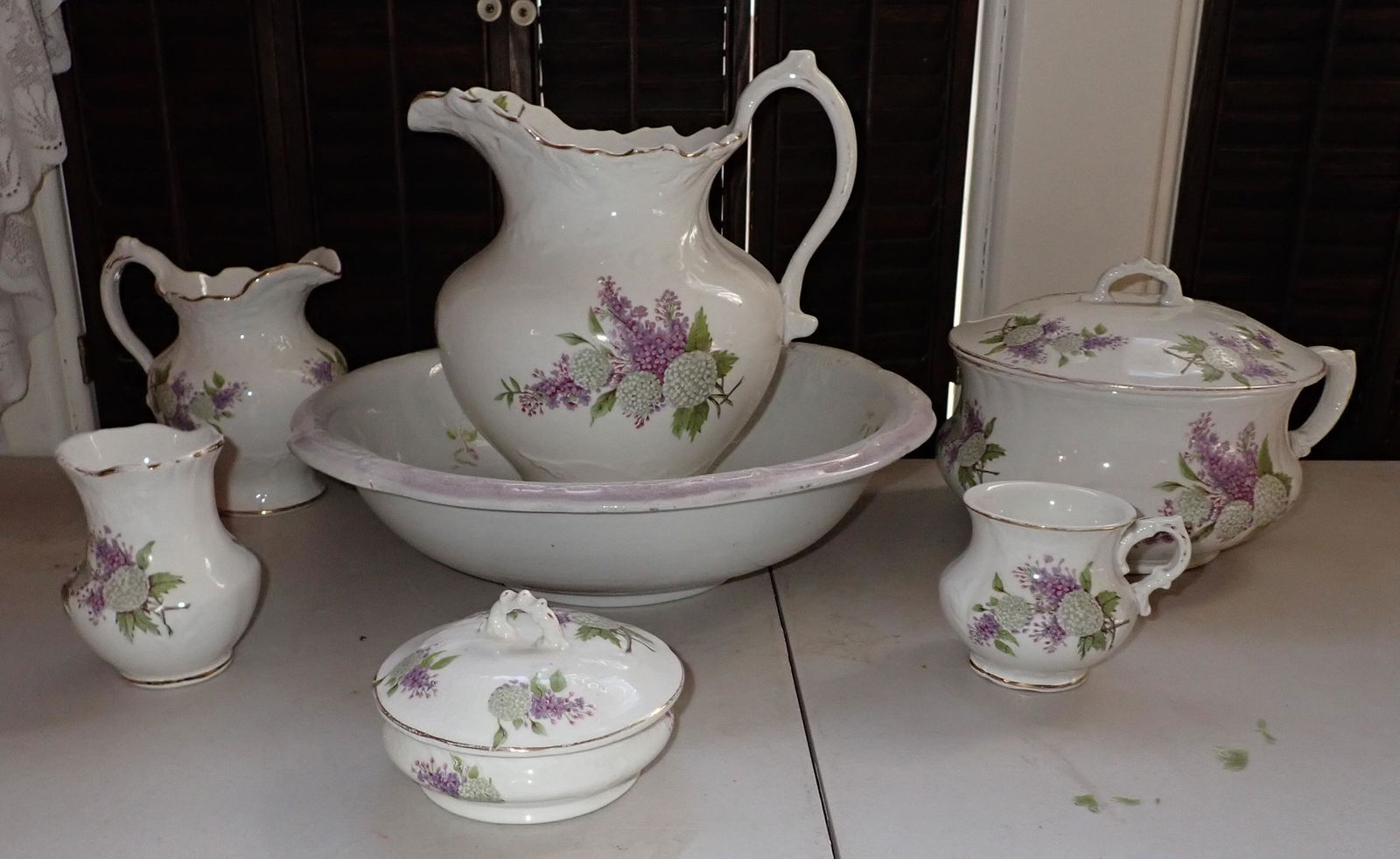 Anchor Pottery Ironstone Bowl & Pitcher Set (1 of 5)