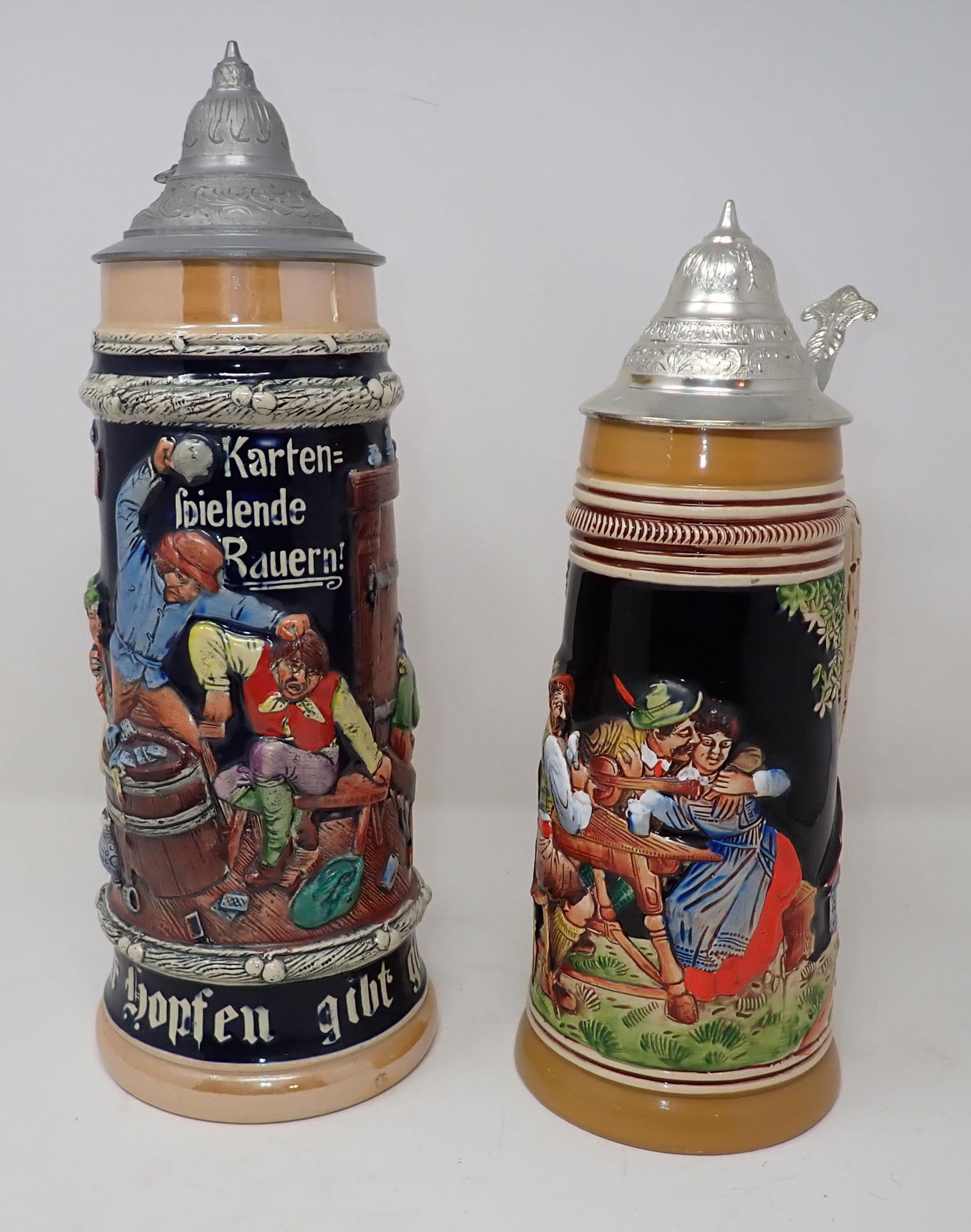 2 German Lidded Steins (1 of 5)