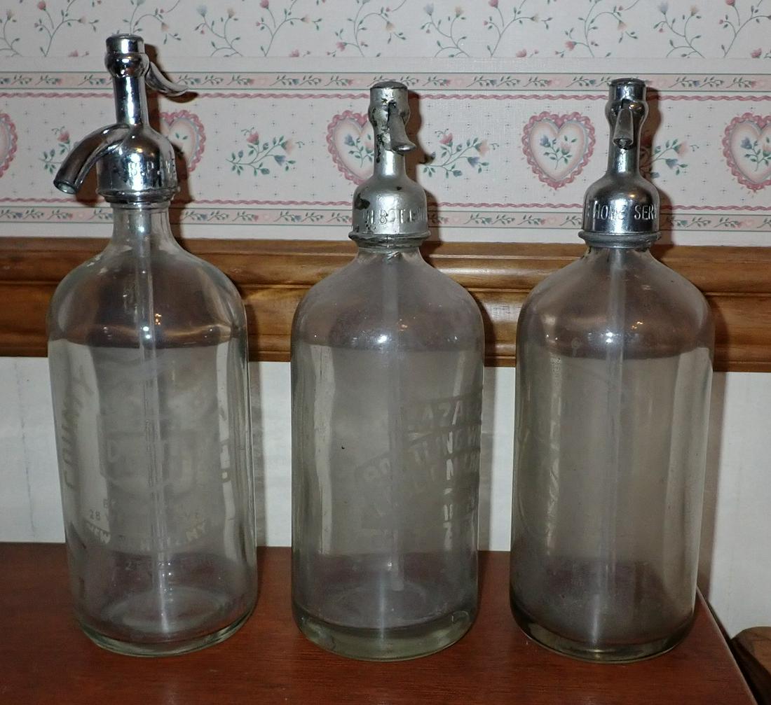 3 Seltzer Bottles County Beer , Nazareth & Victoria (1 of 3)