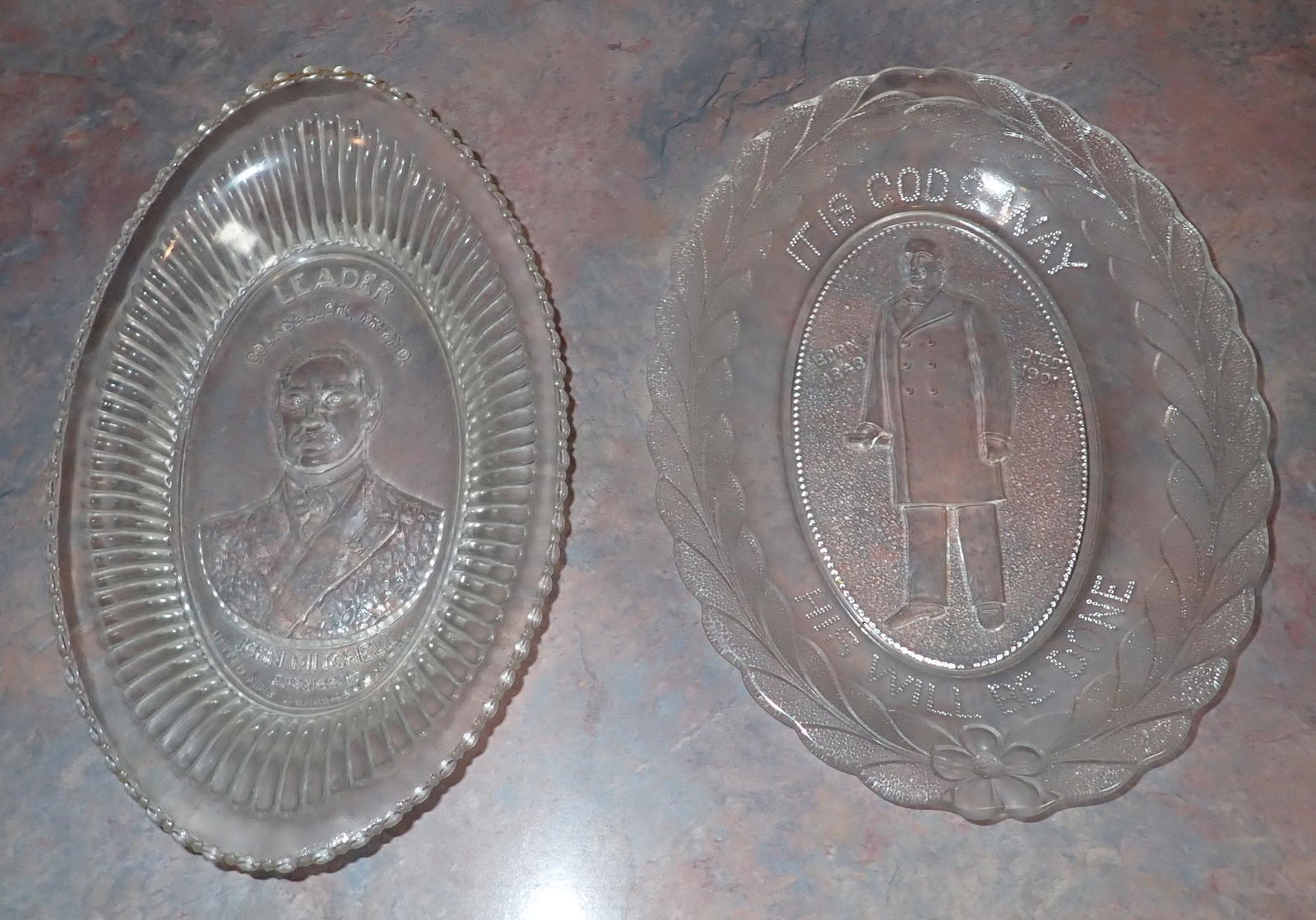 Bread Plates incl John Mitchell Mine Workers (1 of 4)