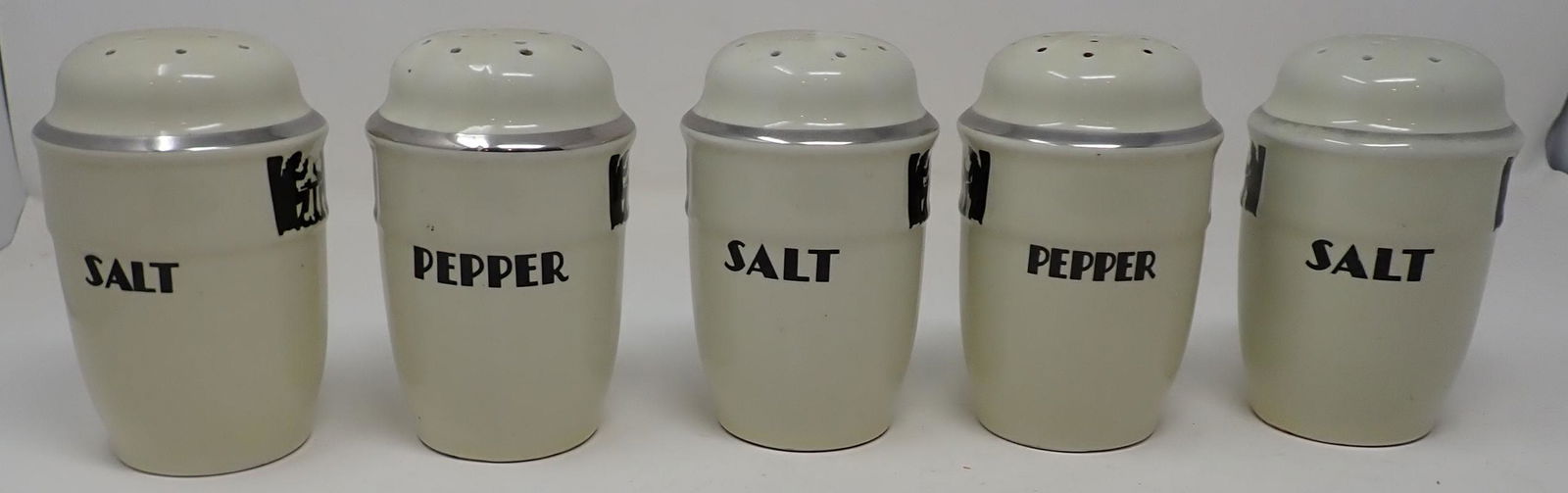 Hall's Silhouette Salt & Pepper Shakers (1 of 1)