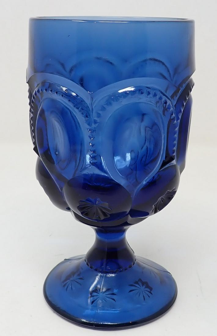 10 Cobalt Glass Goblets (1 of 3)