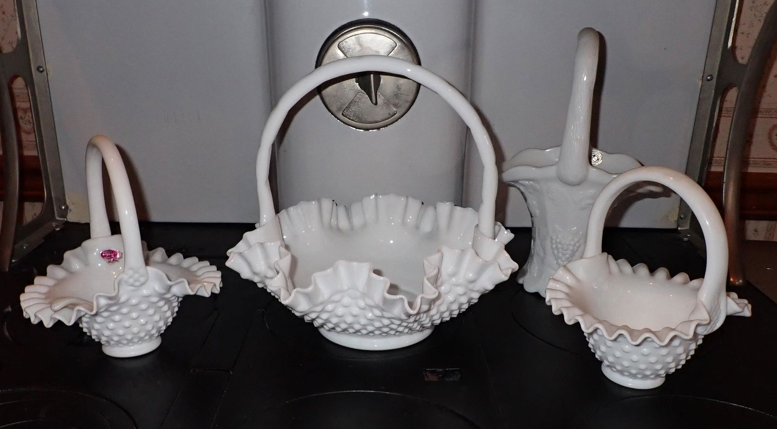 Milk Glass Baskets incl Fenton Westmoreland (1 of 5)
