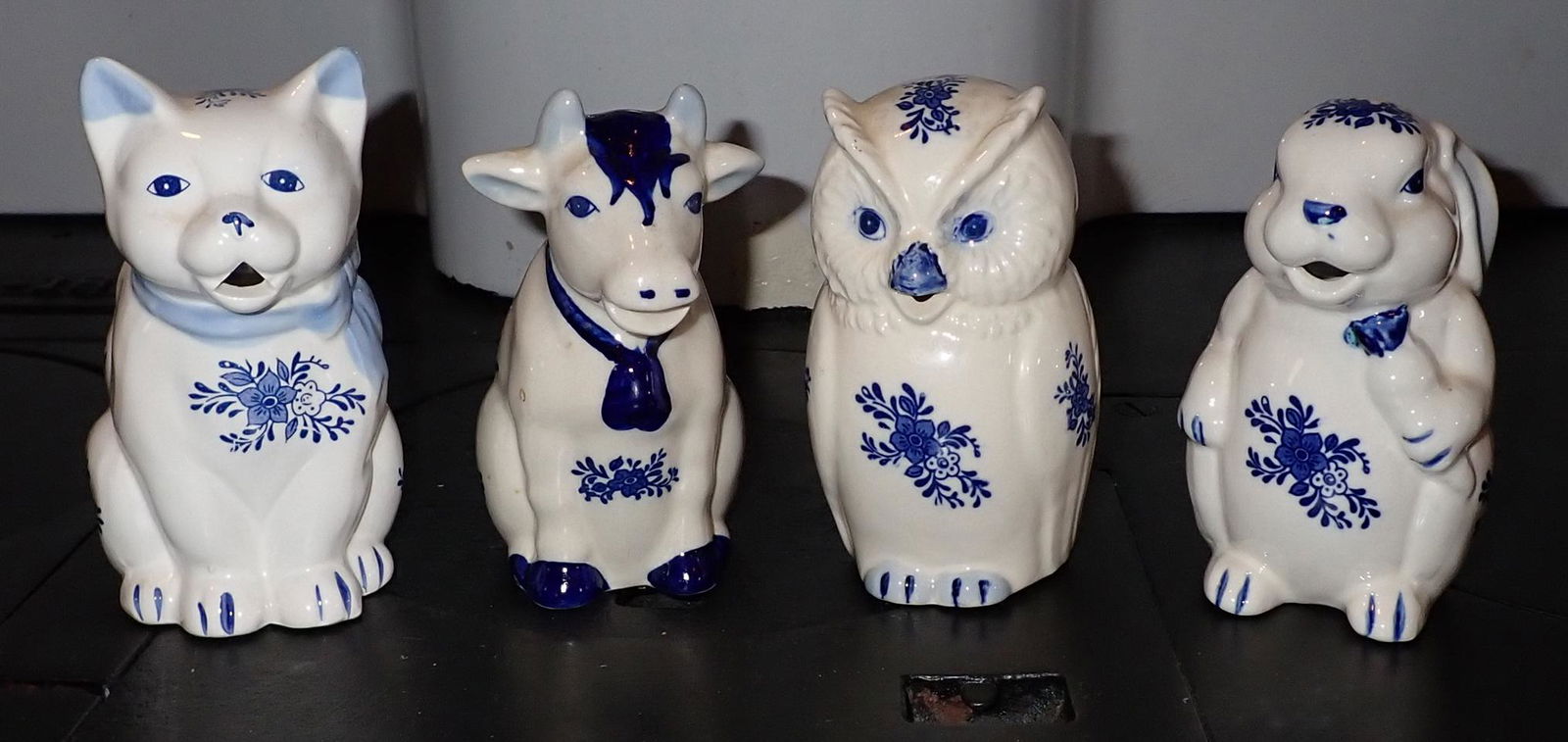 Cow Cat Rabbit Owl Creamers (1 of 2)