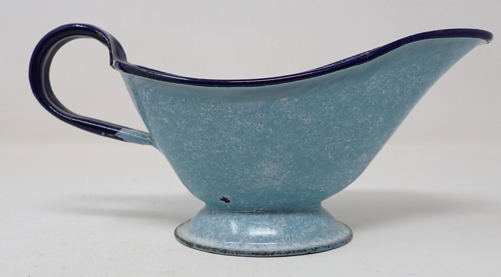 Blue Agateware Gravy Boat (1 of 5)