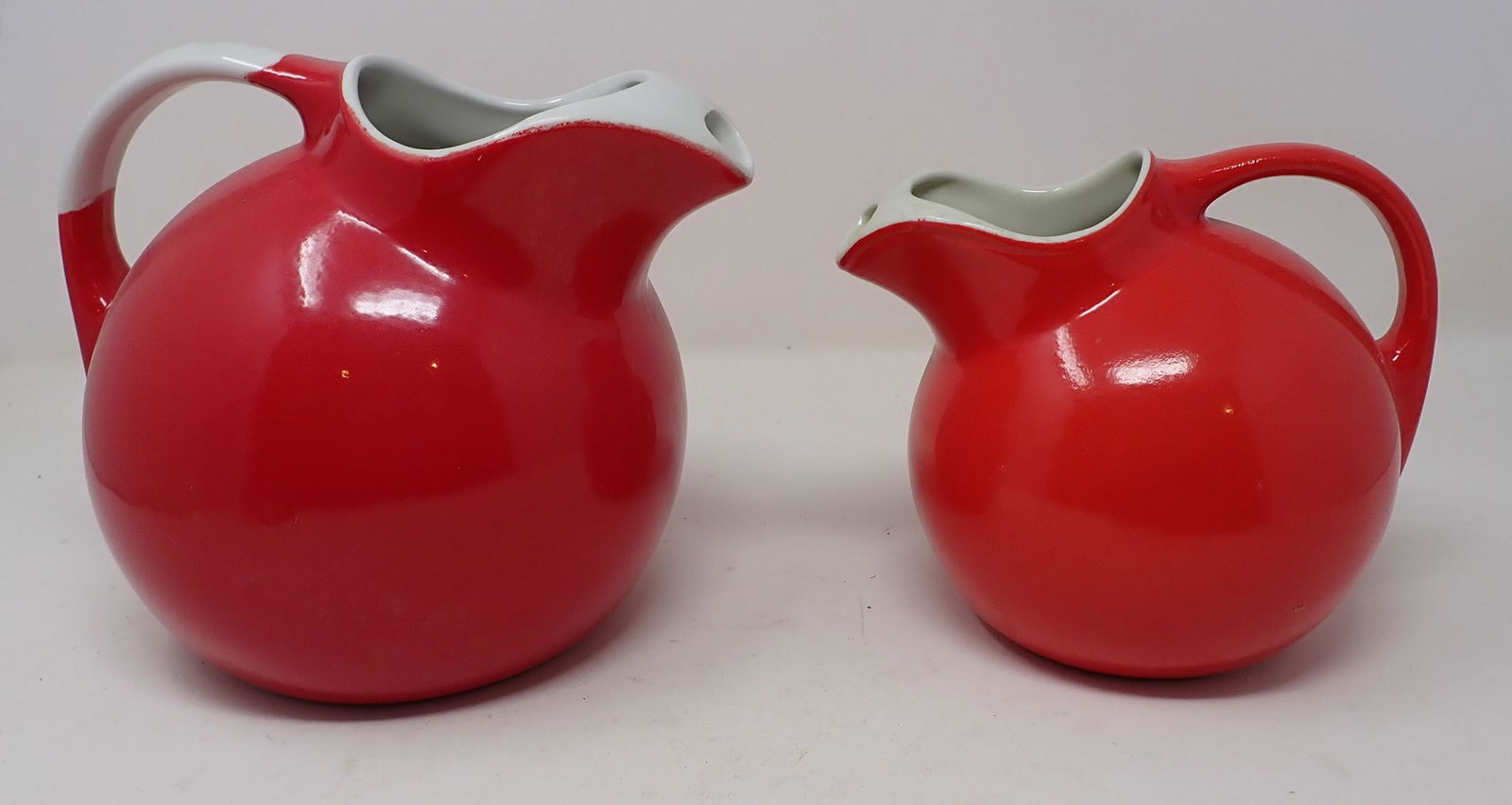 2 Halls Red Water Pitchers (1 of 3)