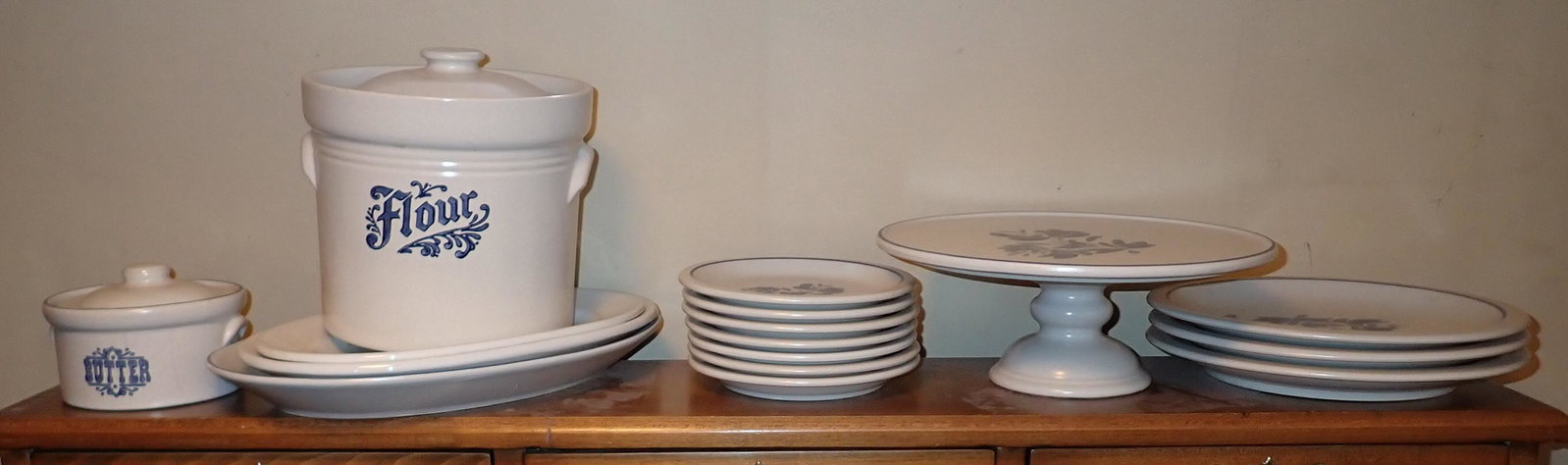 Pfaltzgraff & 2 Ironstone Platters: No shipping ! Buyer to pick up and remove from basement.