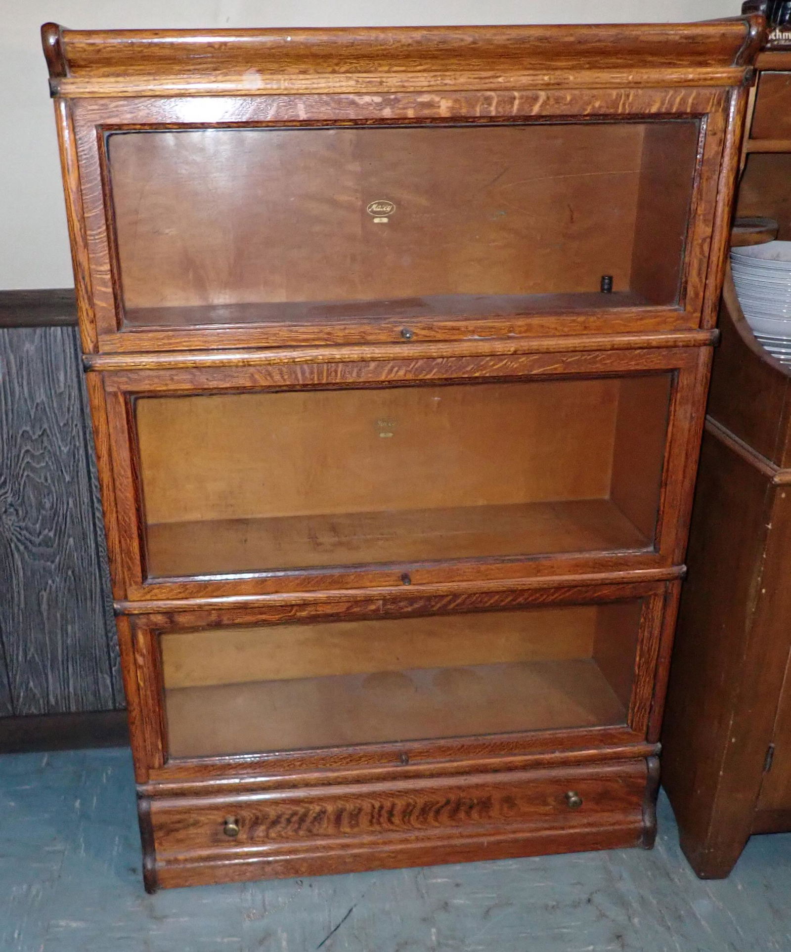 Macey 3 Stack Bookcase w/ 1 Drawer (1 of 4)