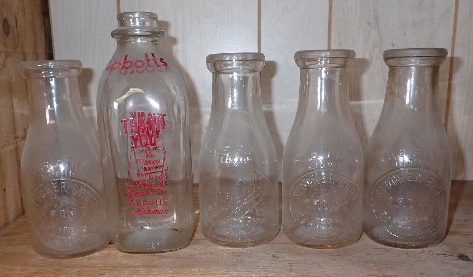 Stocker Bros. Easton Pa Slate Belt Abbotts Bottles (1 of 4)