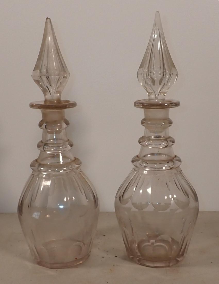 Pair of EAPG Glass Decanters (1 of 4)