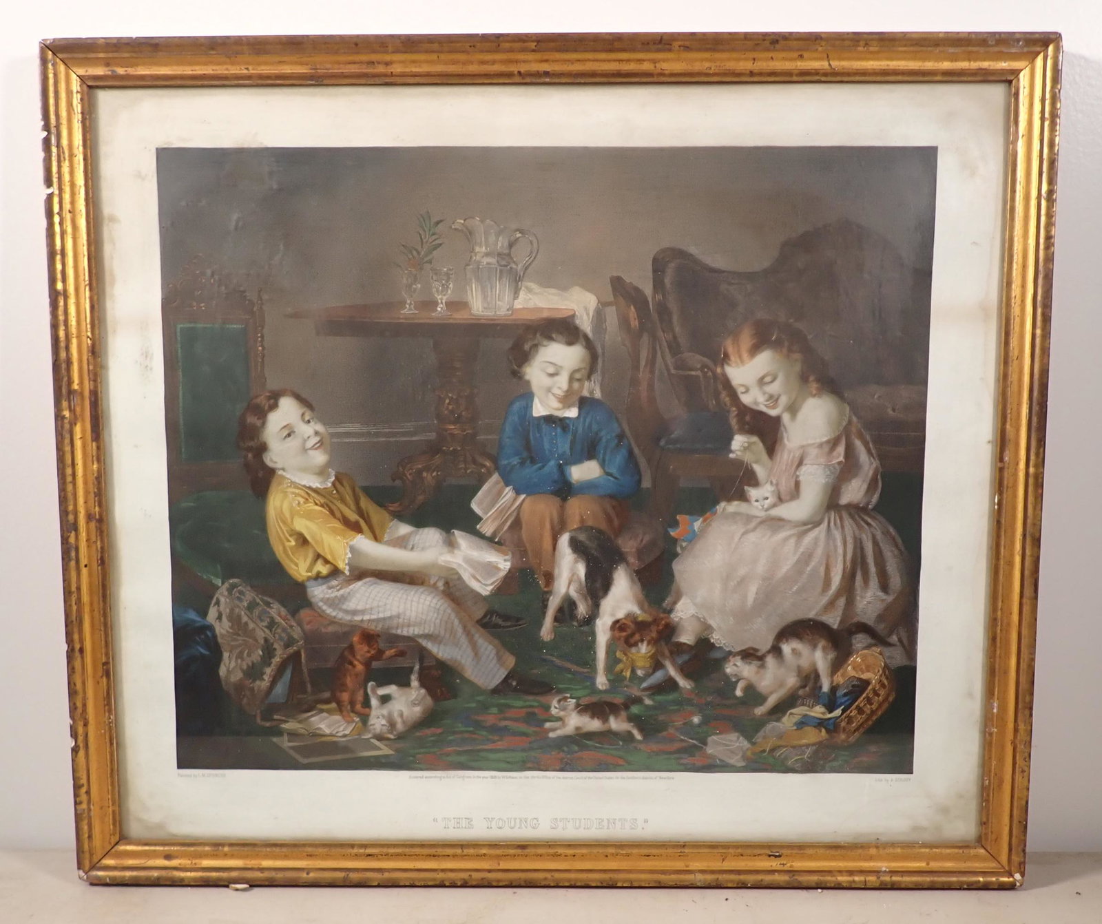 1858 A Sirouy Young Students Litho (1 of 10)