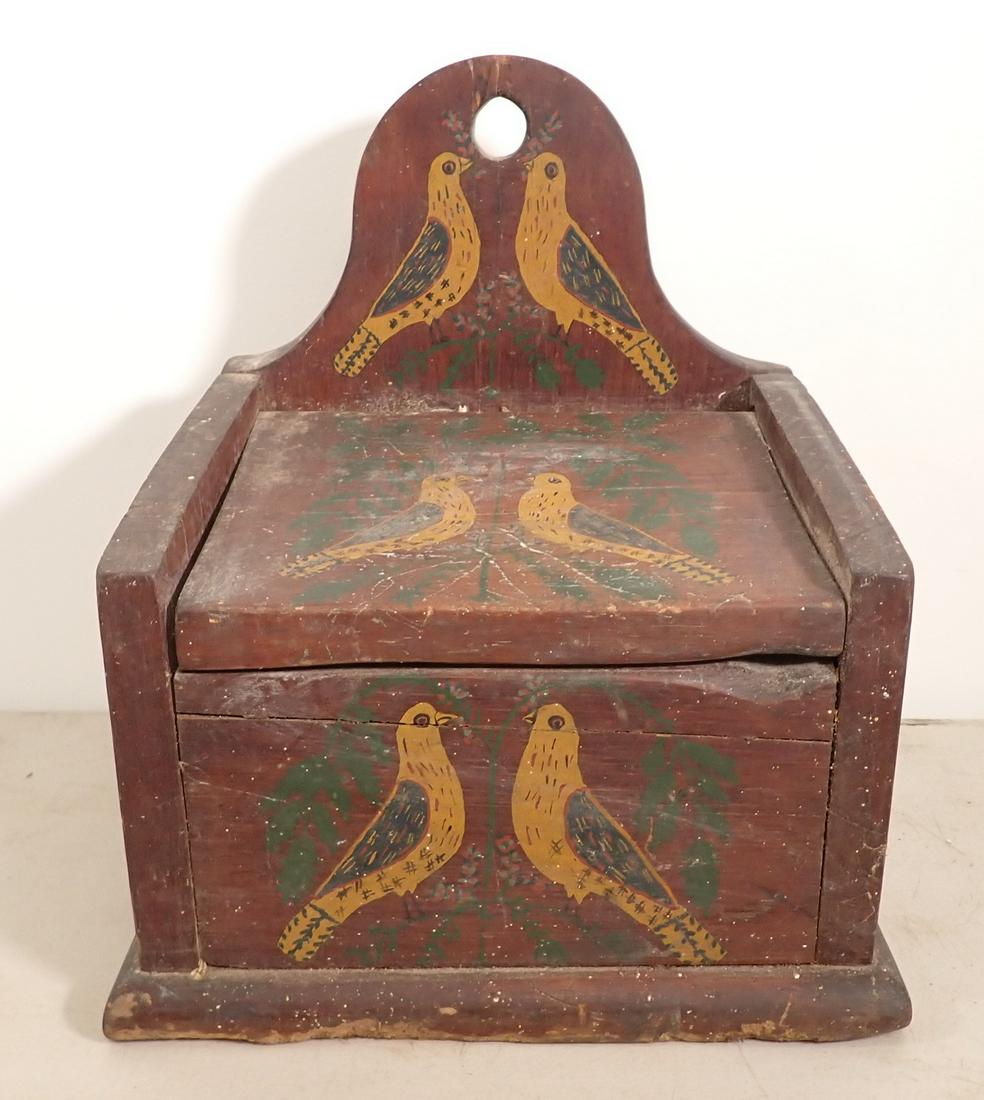 Folk Art Candle Box with Doves (1 of 7)