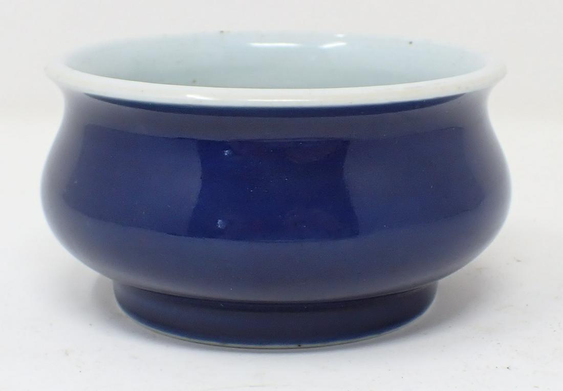 18th Century Chinese Cobalt Ground Porcelain Bowl (1 of 5)