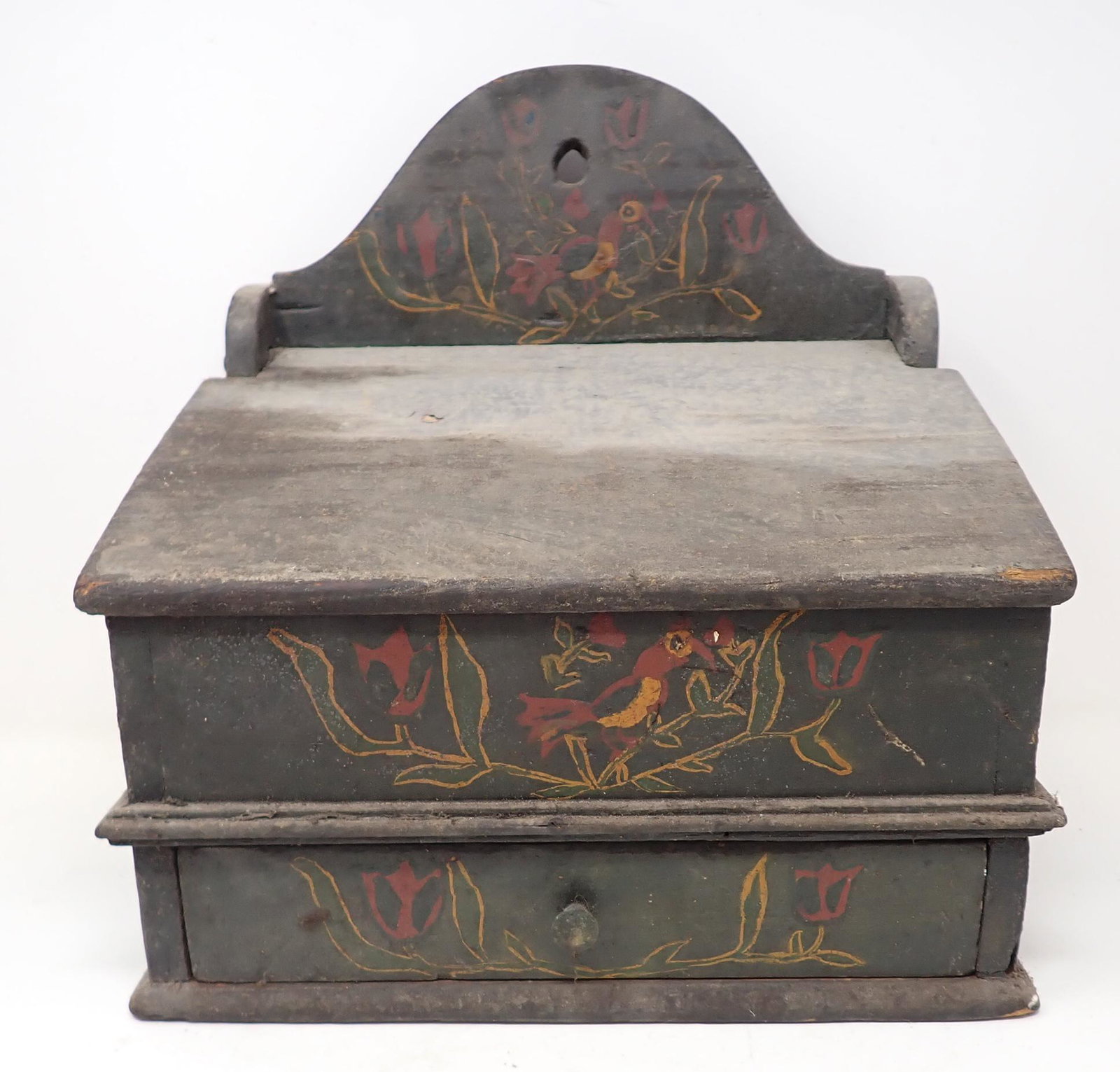 Folk Art Painted Wall Box (1 of 13)