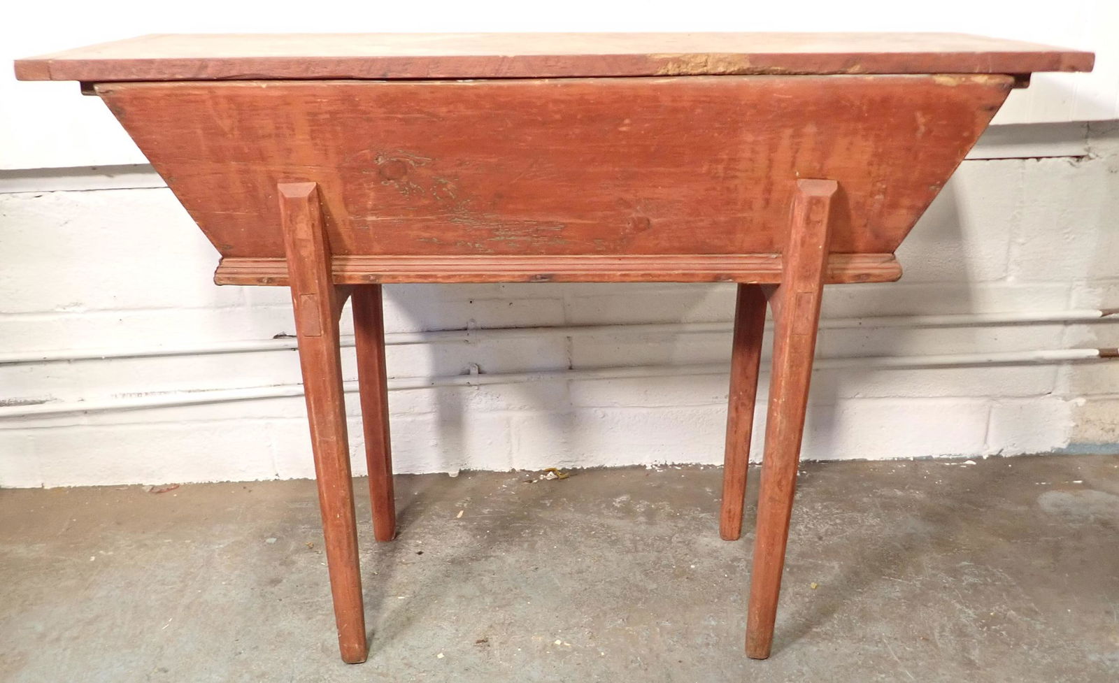 Primitive Dough Box in Red Paint (1 of 12)