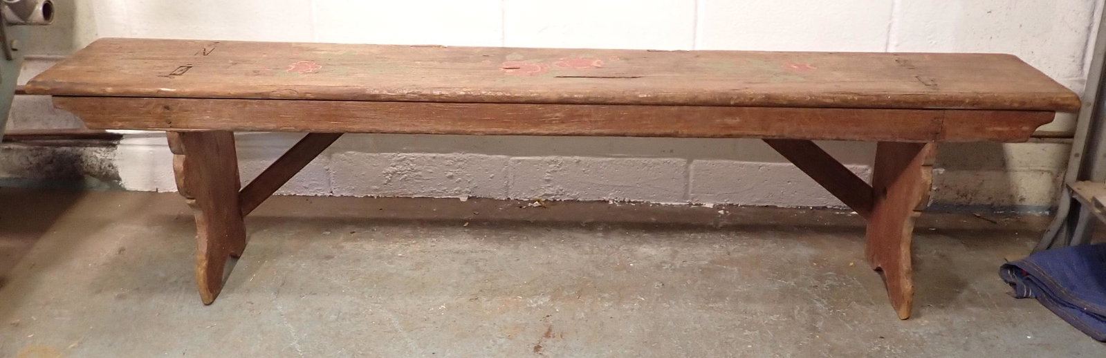 Bench: Approx 12" x 70 1/2" x 17" tall. NO SHIPPING !