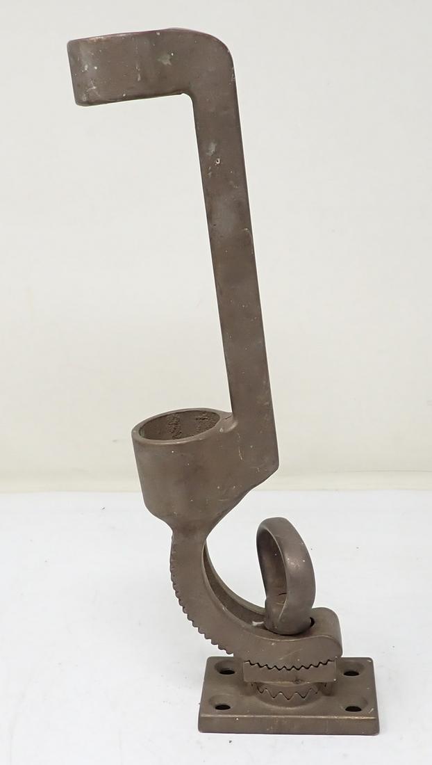 Brass Boat Flag / Rod Holder: Nautical holder is Approx 13 1/8" tall ( as pictured), 1 1/2" inside diameter
