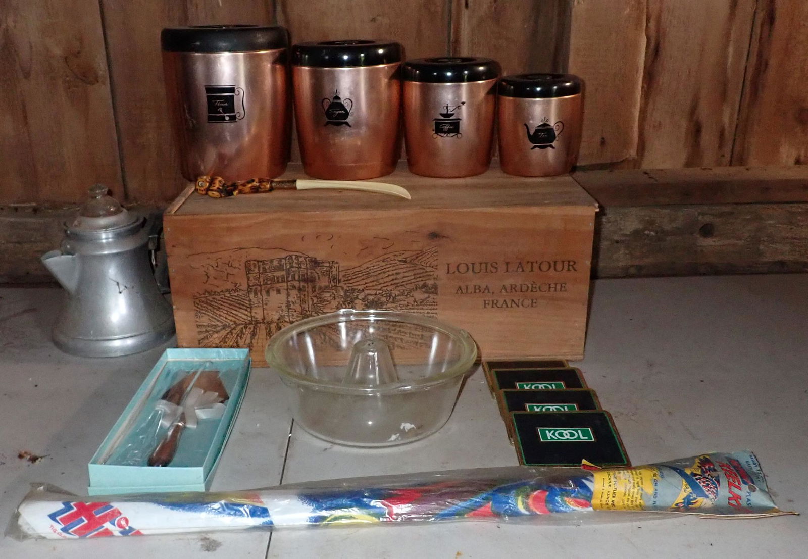 West Bend Canister Set Owl Shoe Horn & Misc (1 of 6)