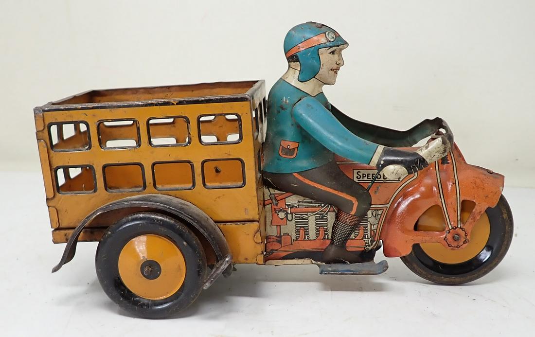 Marx Speed Boy Delivery Tin Wind Up Toy (1 of 4)