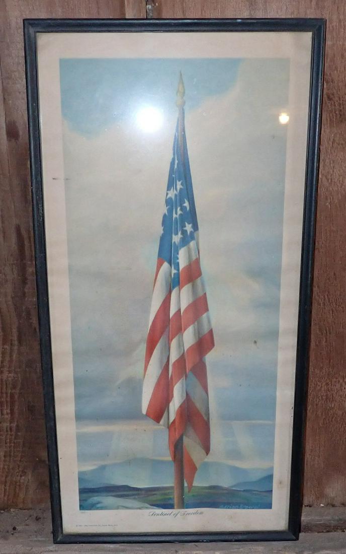 1941 Adrian Brewer Flag Lithograph (1 of 4)