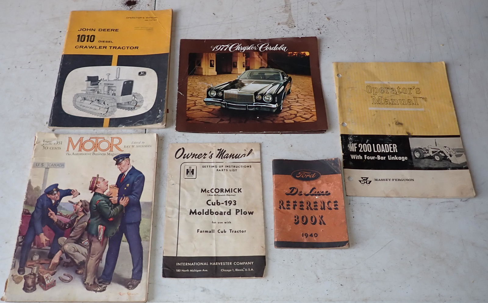 Massey Ferguson John Deere & Misc Manuals (1 of 4)