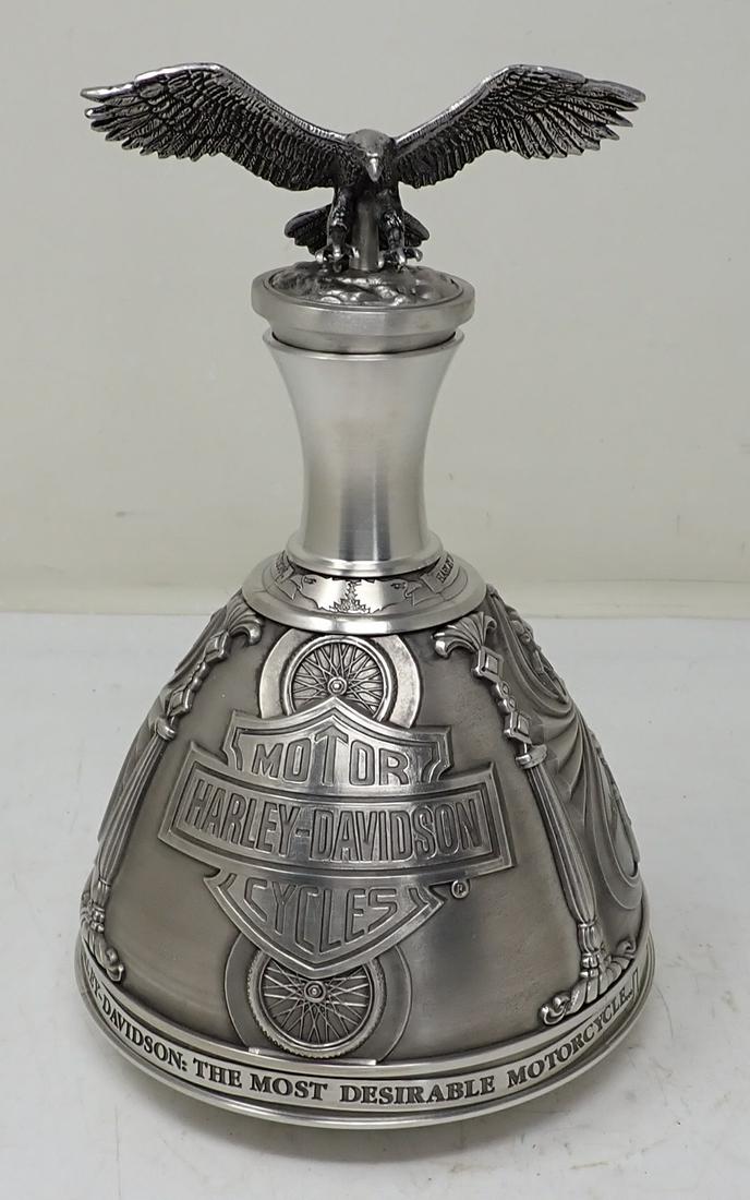 Gerz Harley Davidson Motorcycle Decanter: Decanter is approx 5 1/2" in diameter and 9" tall. Comes with original box