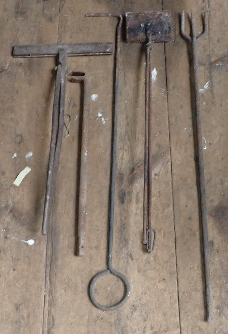 Butcher Fork Blacksmith Tongs & Misc (1 of 3)