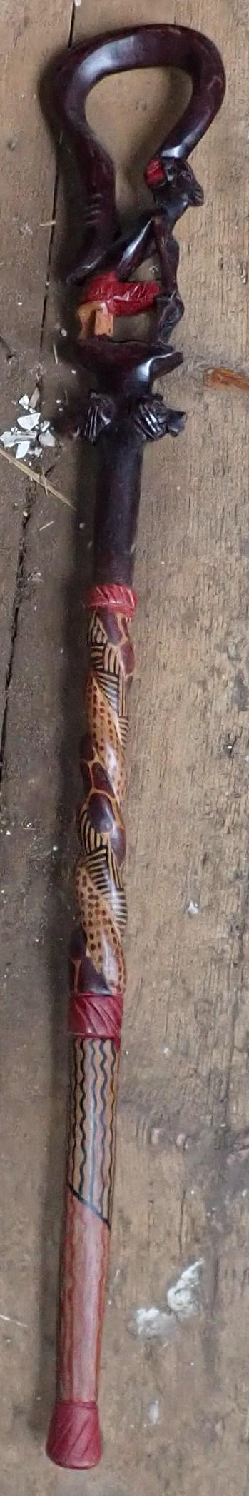 Kenya Hand Carved Cane (1 of 4)