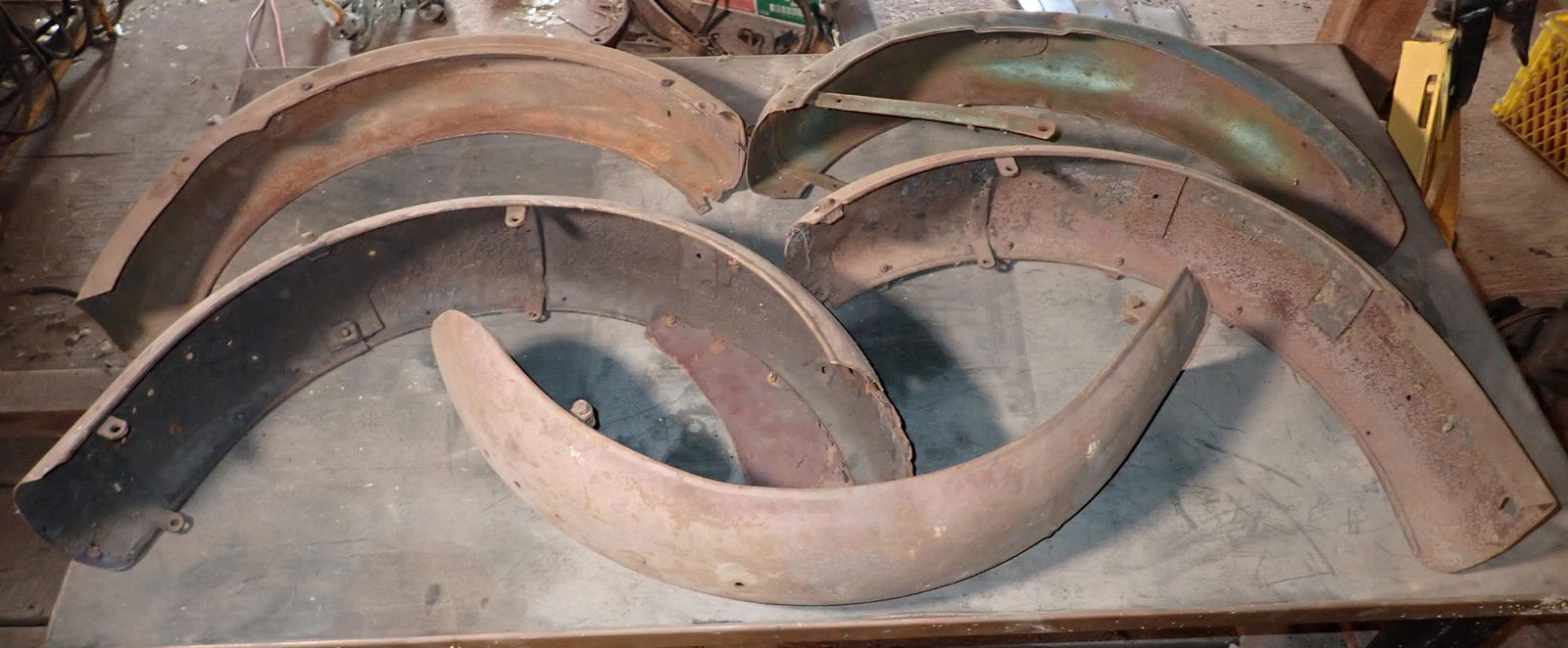 5 Antique Motorcycle Fenders (1 of 5)