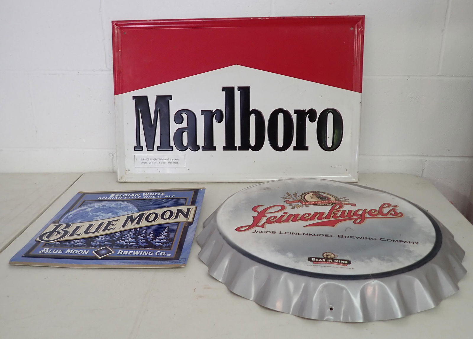Marlboro Blue Moon Beer Signs (1 of 3)