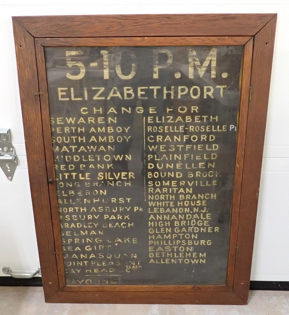 Train Station Sign in Case (1 of 4)