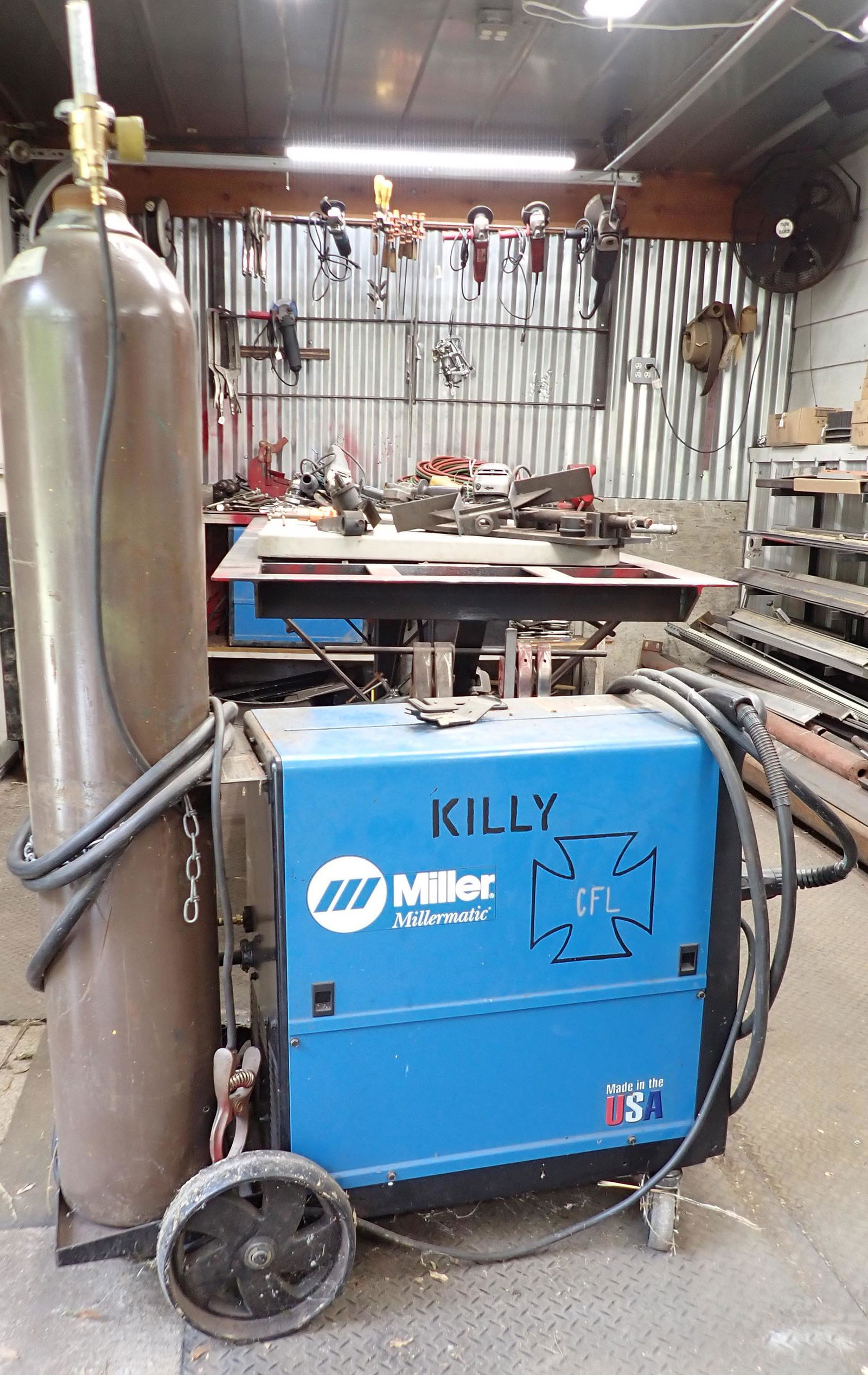 Miller Millermatic 251 Wire Welder Tank & Cart (1 of 7)