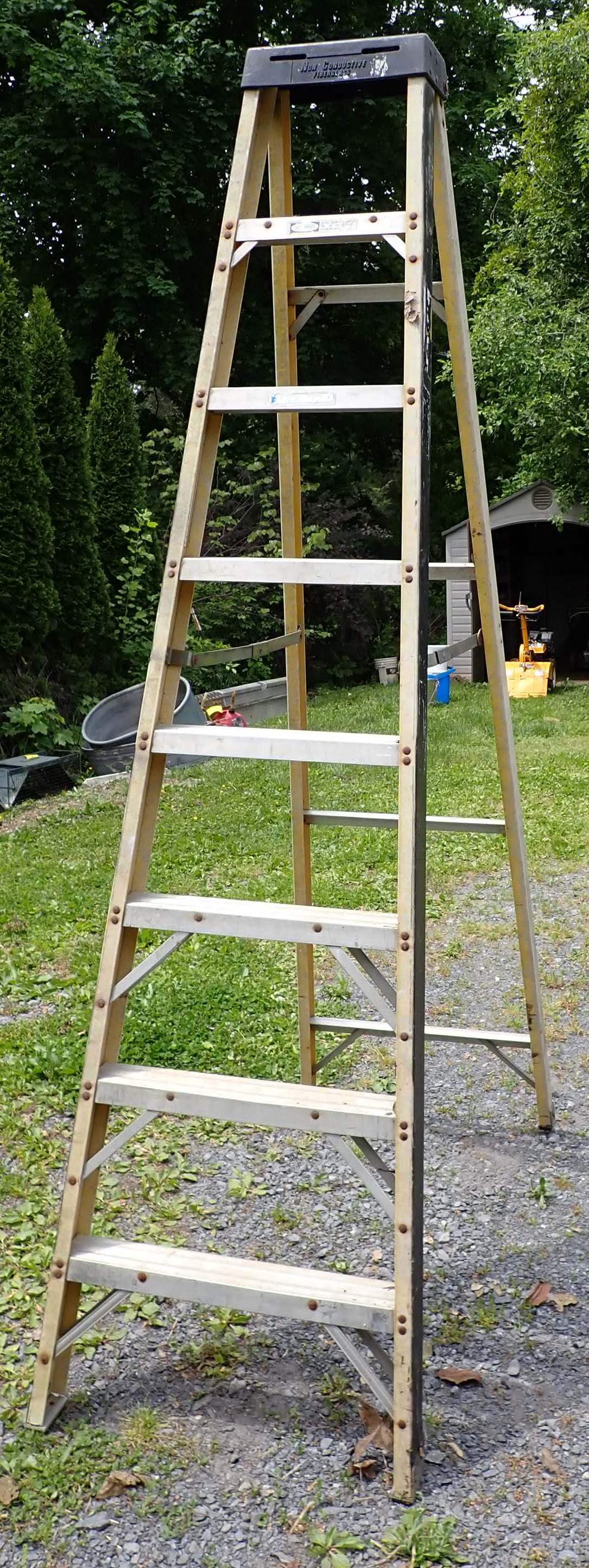 Werner 8' Fiberglas Step Ladder (1 of 3)