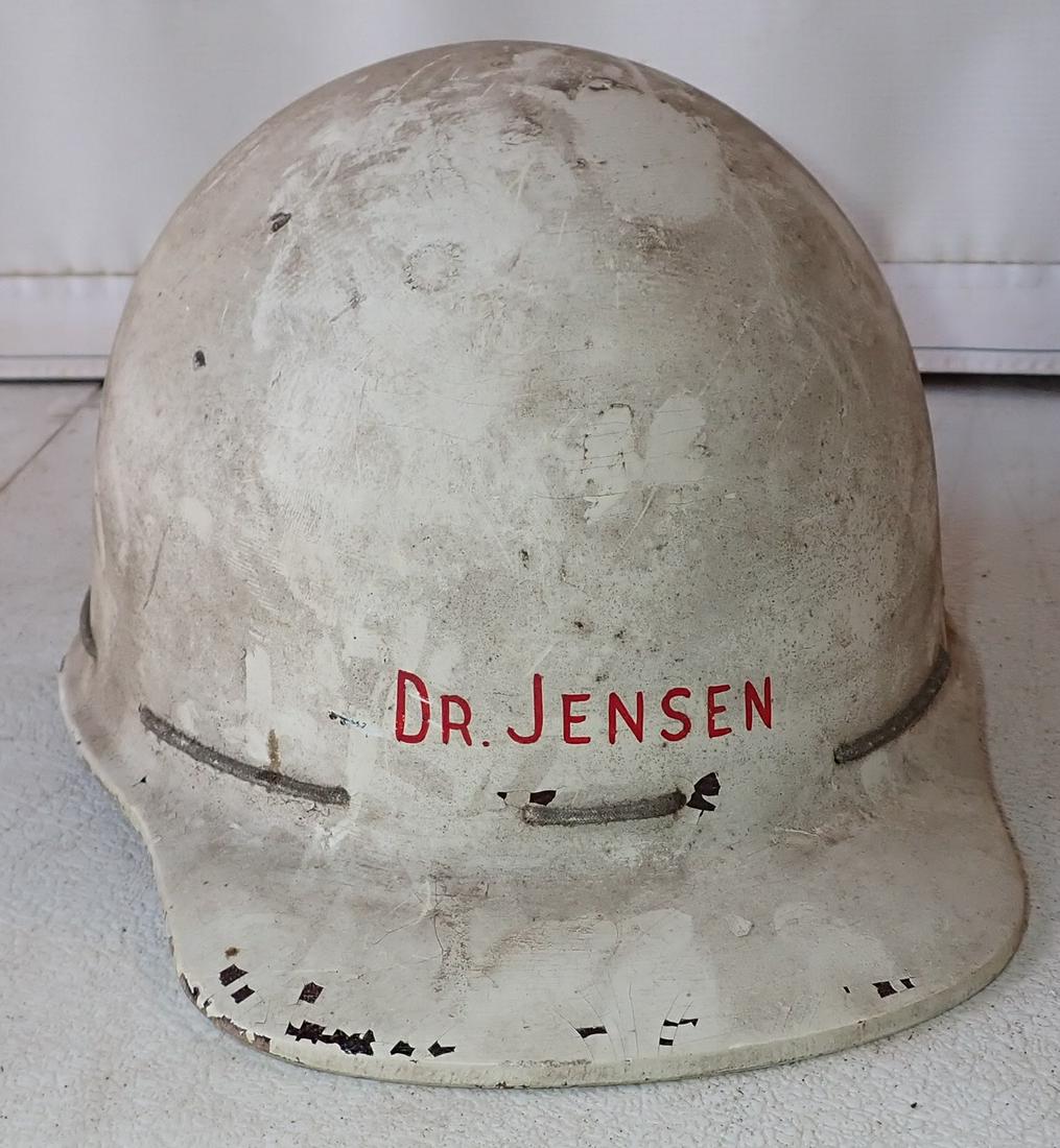 MSA Skullgard Fiberglass Hardhat / Helmet: Antique / Vintage Helmet Hard Hat