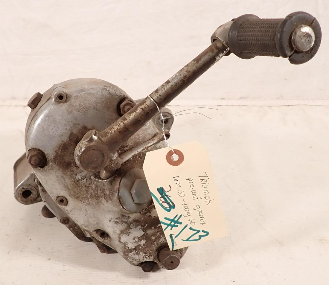 Triumph Pre Unit Gear Box Auction