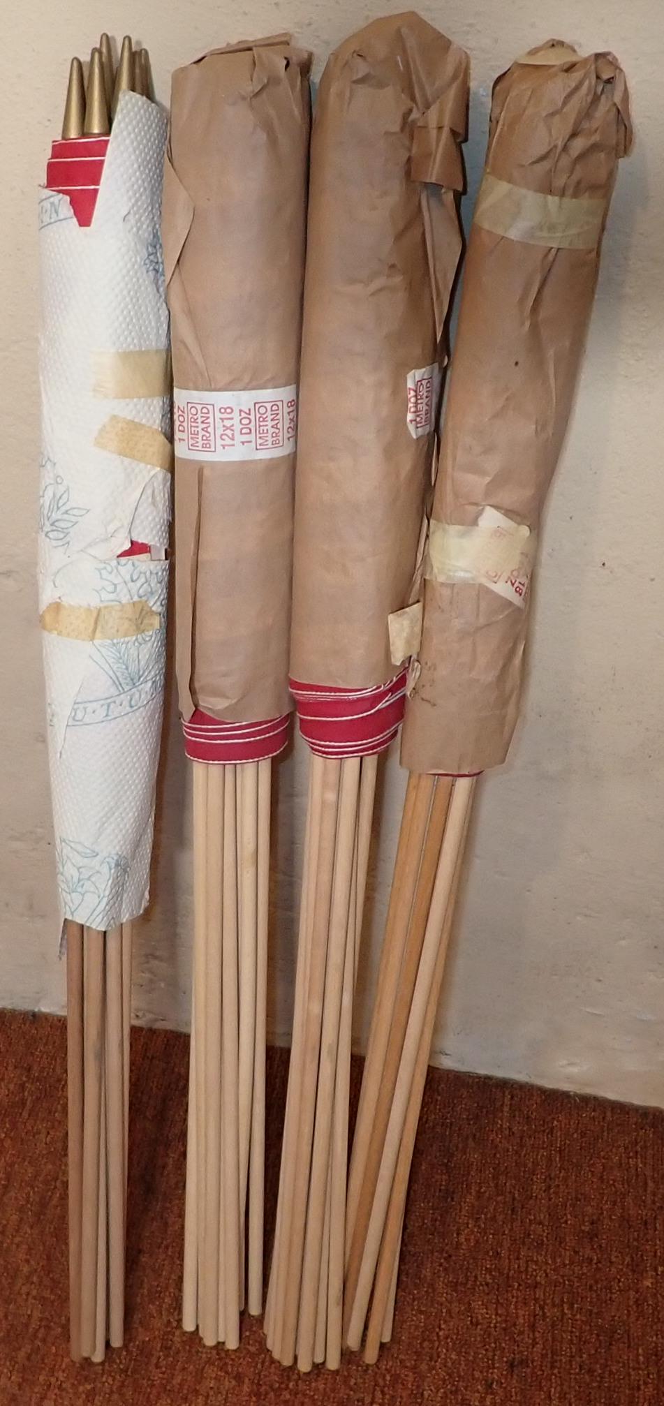 (44) 12x18 American Flags: 44 Metro American flags apprx 31" long