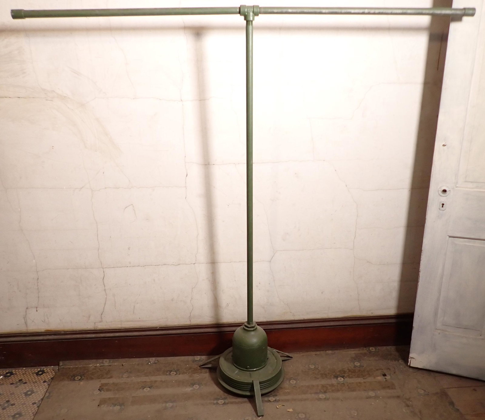 Steampunk Clothes Rack in Green Paint (1 of 3)